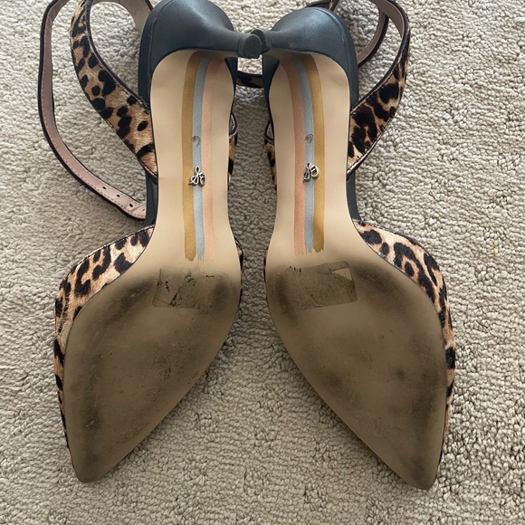 Sam Edelman EUC Leopard Heels Sz 6, Worn Once! - Picture 4 of 4
